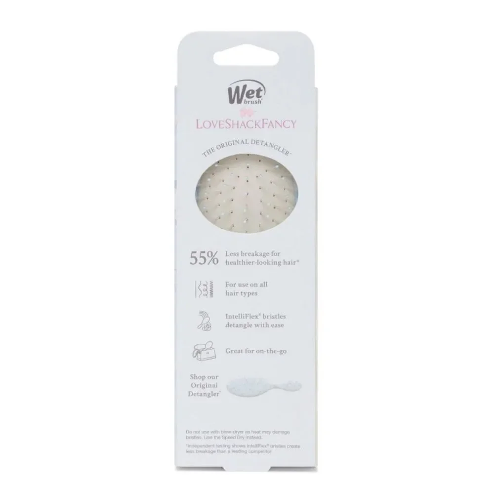 Love Shack Fancy  Paddle Mini Detangler Hair Brush - Everblooming Rosettes